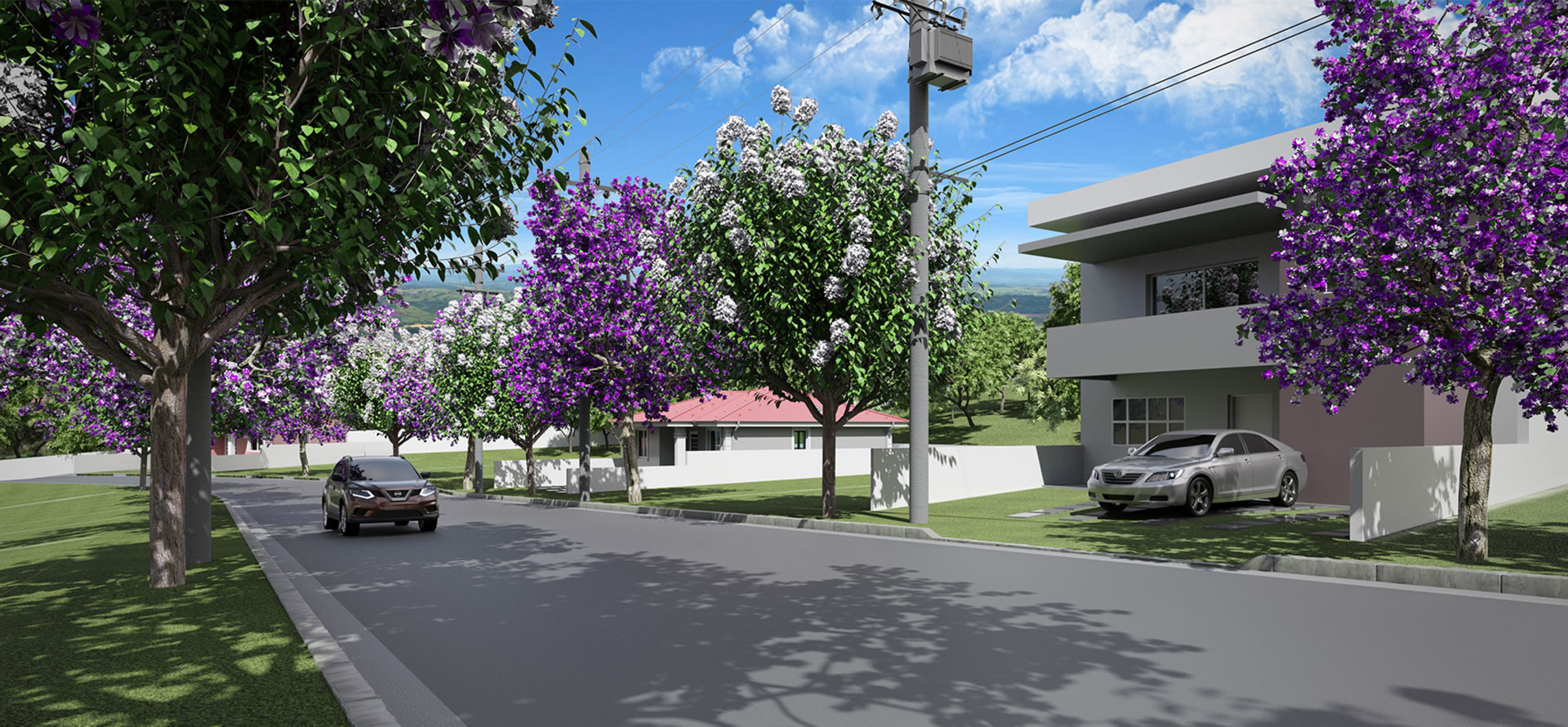 Imagem da Rua do bairro Lago Azul